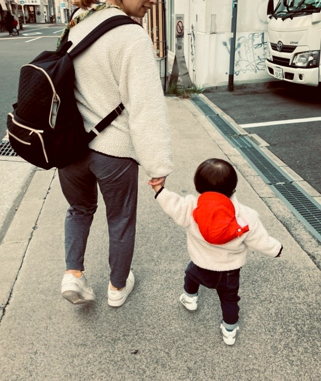 初めてのお散歩