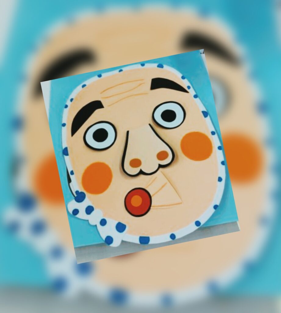 保育園で楽しめる手作りお正月おもちゃの福笑い
